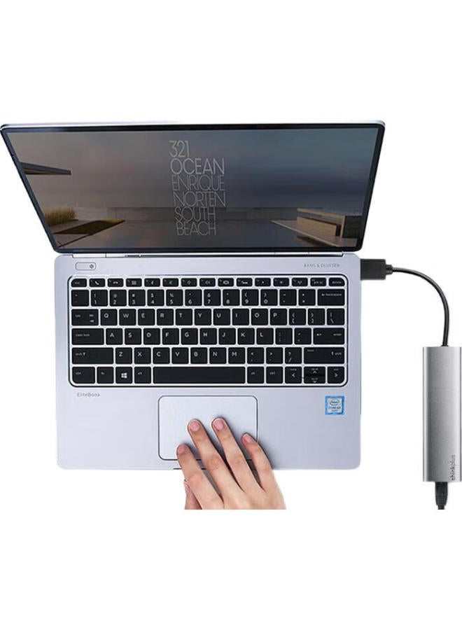 thinkpad Lenovo Usb To Ethernet Adapter Rj45 Gigabit Ethernet Adapter Usb Hub Splitter Notebook Expansion Dock Adapter Extension Cable Lra3 - Image 2