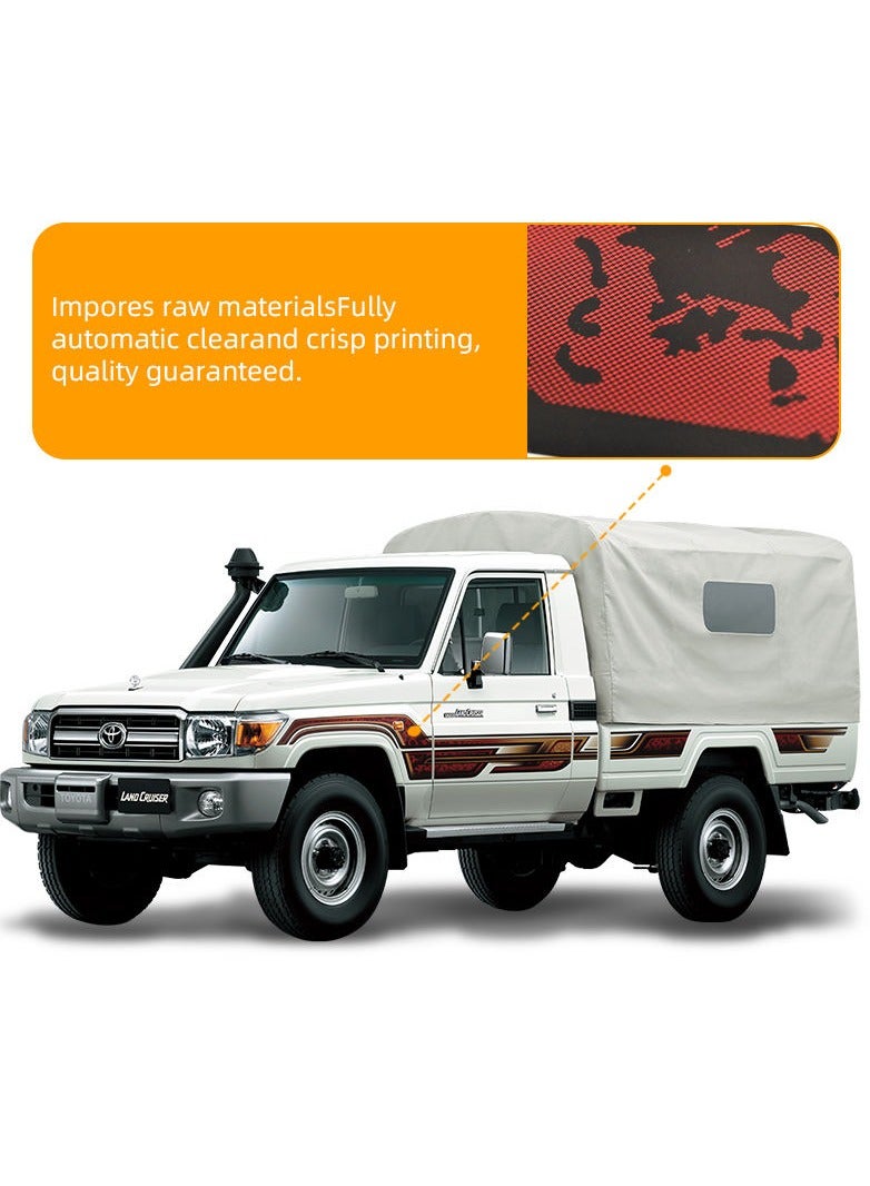 Auto Accessories custom Body Vinyl decal car Stickers for toyota land cruiser pick up 2013 LC79/ LC70 - Image 2