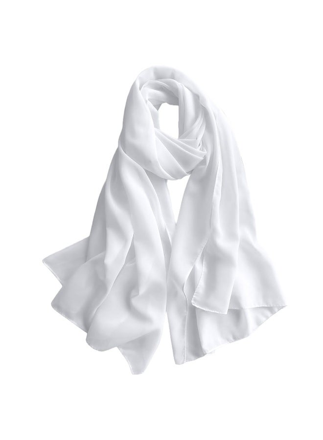 SUNSAR Women's chiffon bandana shawl and evening dress scarf wrap summer lightweight sun protection scarf shawl soft and elegant silk cashmere wedding bridal scarf - Image 1