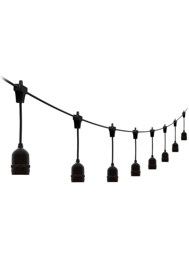 Outdoor light string, 70 meters, 100 bulbs, E27 holder, waterproof and heat resistant. - Image 1