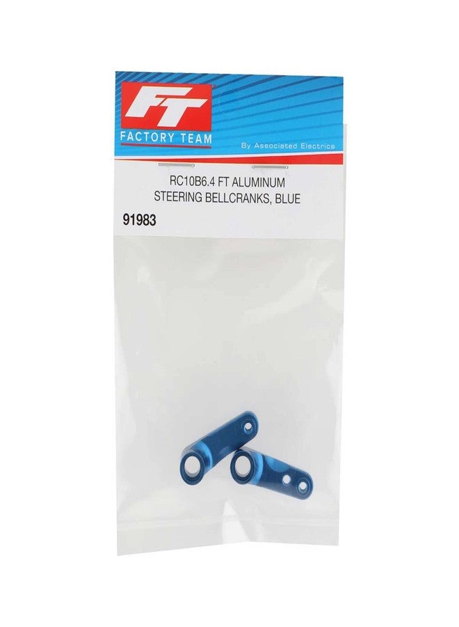 Team Associated عجلات توجيه فريق Associated RC10B6.4 FT، ألومنيوم أزرق، ASC91983 - Image 2