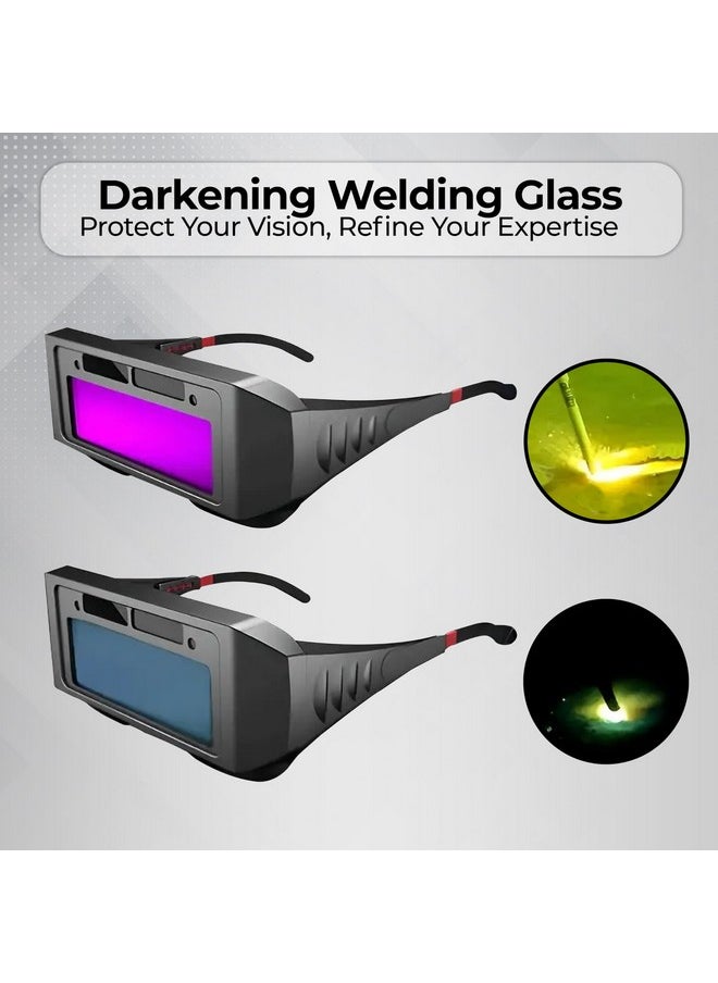 Robustt Auto Darkening Welding Goggles - Pack of 1 | PC & ABS Material | Adjustable Wearing Design | Solar Welding Goggles | UV Resistant | Multi Purpose - pzsku/ZE4CBA938ED08F2573FCAZ/45/_/1740982716/9d71b518-26ac-4280-8fe9-7f516740789b