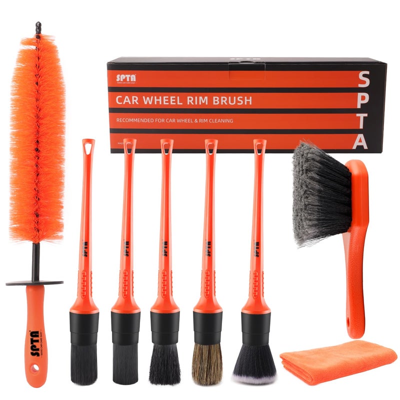 مجموعة فرش تنظيف العجلات SPTA 8 قطع