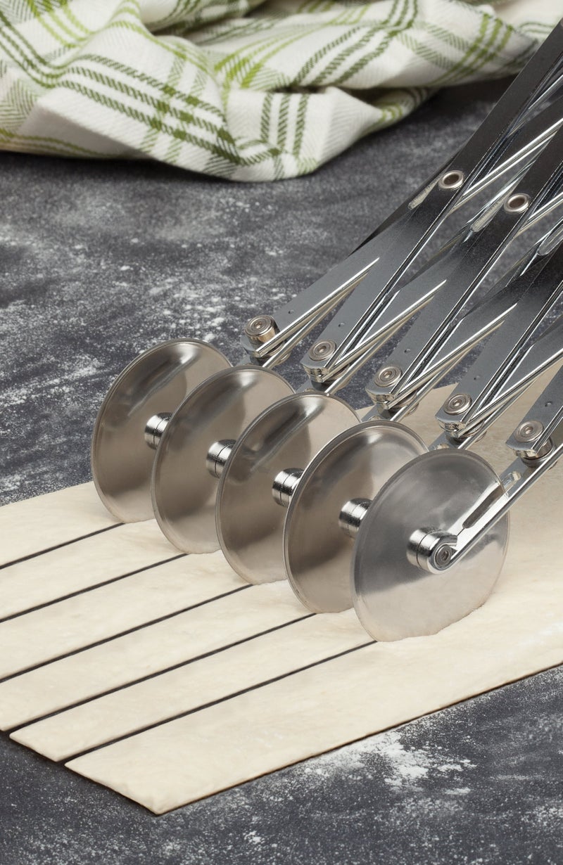 Fante's Fantes Expandable 5-Wheel Stainless Steel Dough Cutter, The Italian Market Original since 1906 - Image 2