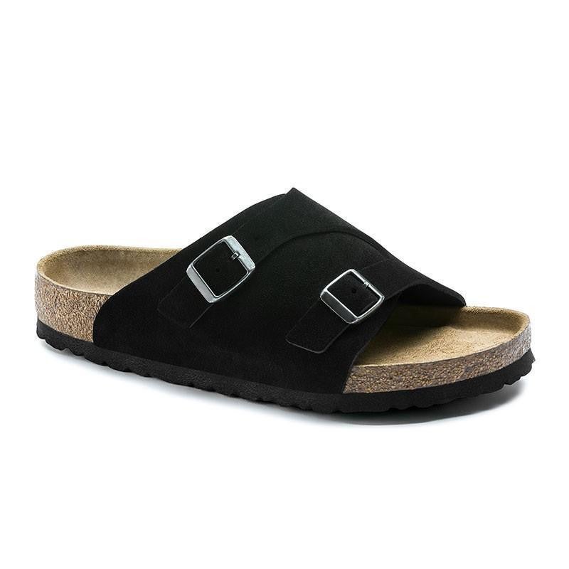 Birkenneth shoes cork sandals and slippers for outwear genuine leather loafers retro casual men''s and women''s all-match Birkenneth shoes - Image 3