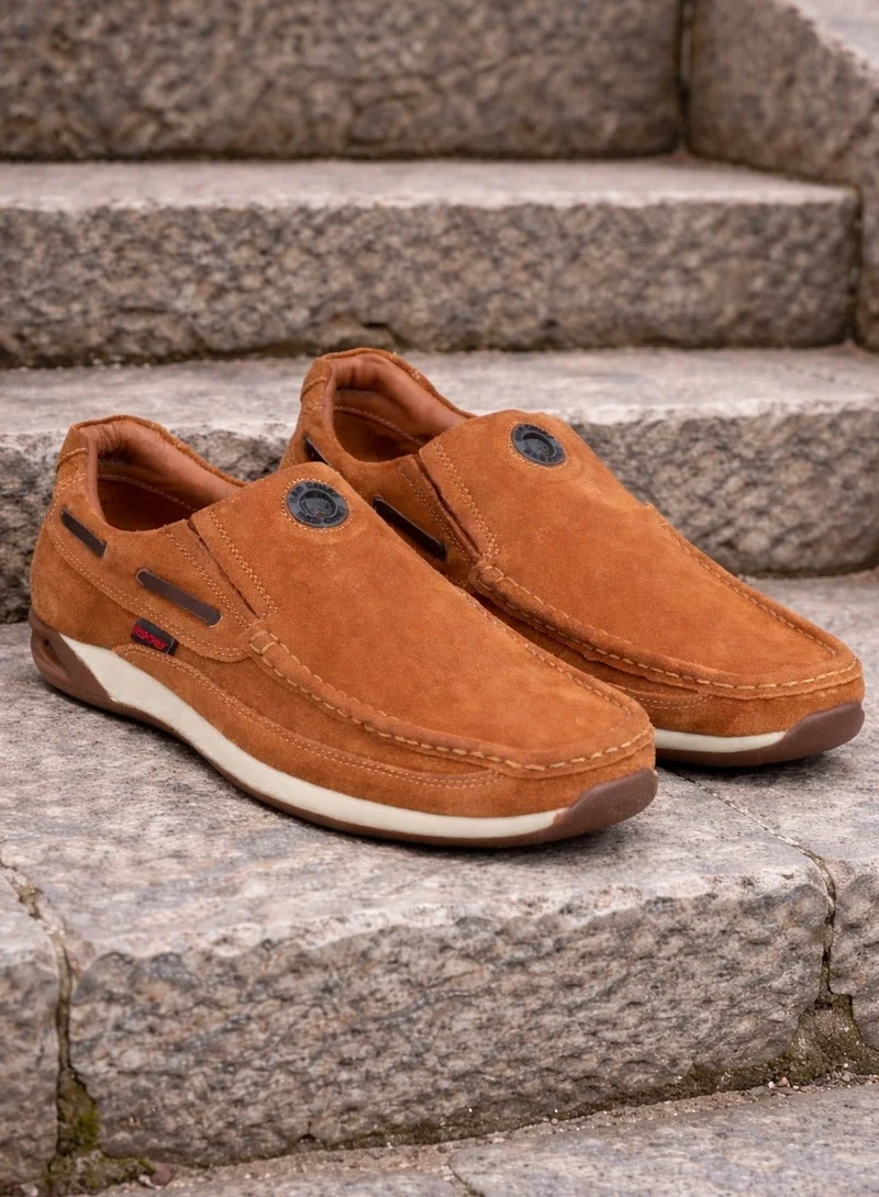 Red Chief Comfortable Leather Slip On Casual Sneaker Shoe -RC3504 Rust