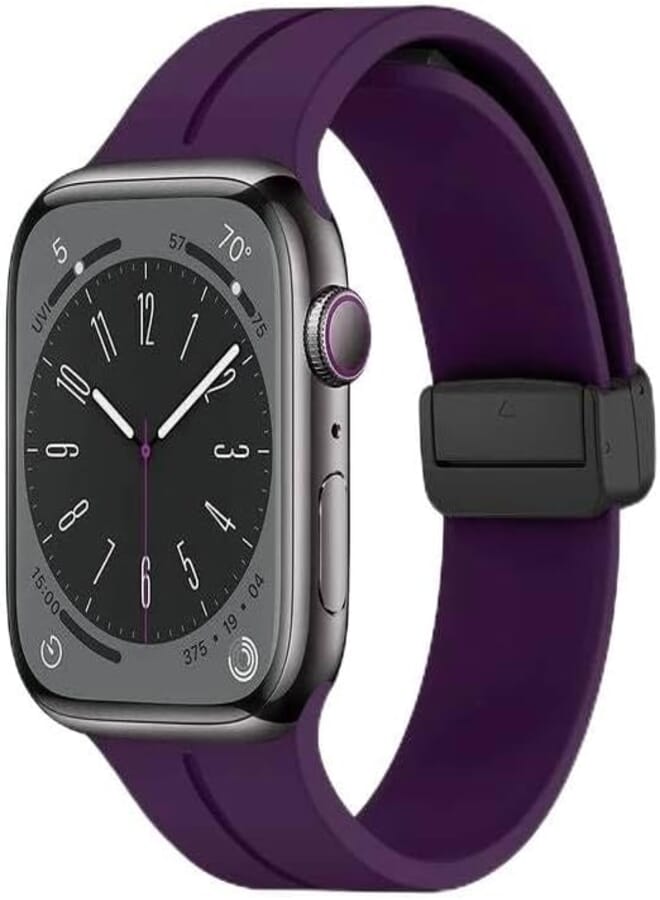 Next store Compatible with Apple Watch Ultra Band 49mm 45mm 44mm 42mm, Soft Silicone Sport Strap with Magnetic Clasp Compatible with iWatch Series 8/Ultra/7/SE/6/5/4/3/2/1 L