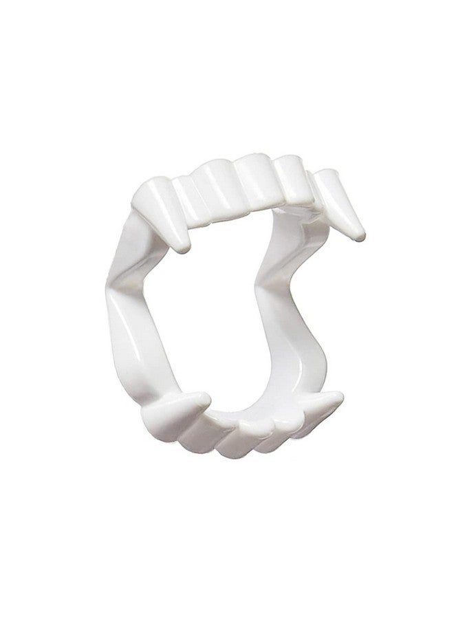 Dzrige White Plastic Vampire Teeth Demon Fangs Devil Dentures Cosplay Props Halloween Vampire Costume Accessory - Image 2