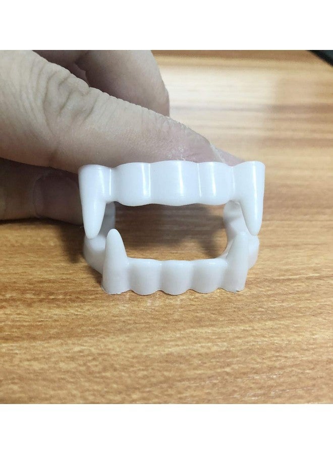 Dzrige White Plastic Vampire Teeth Demon Fangs Devil Dentures Cosplay Props Halloween Vampire Costume Accessory - Image 4