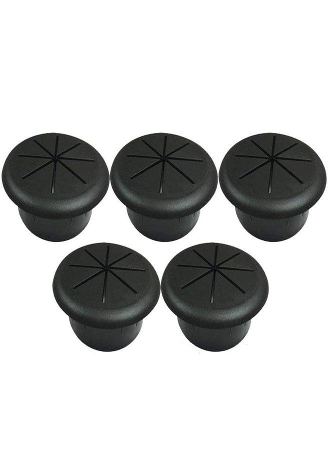 ANZESER 2"(50.8mm) Flexible Desk Grommet - Black - 5 Pack - Image 1