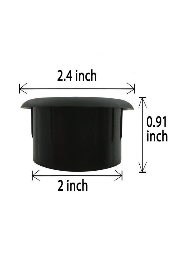 ANZESER 2"(50.8mm) Flexible Desk Grommet - Black - 5 Pack - Image 4