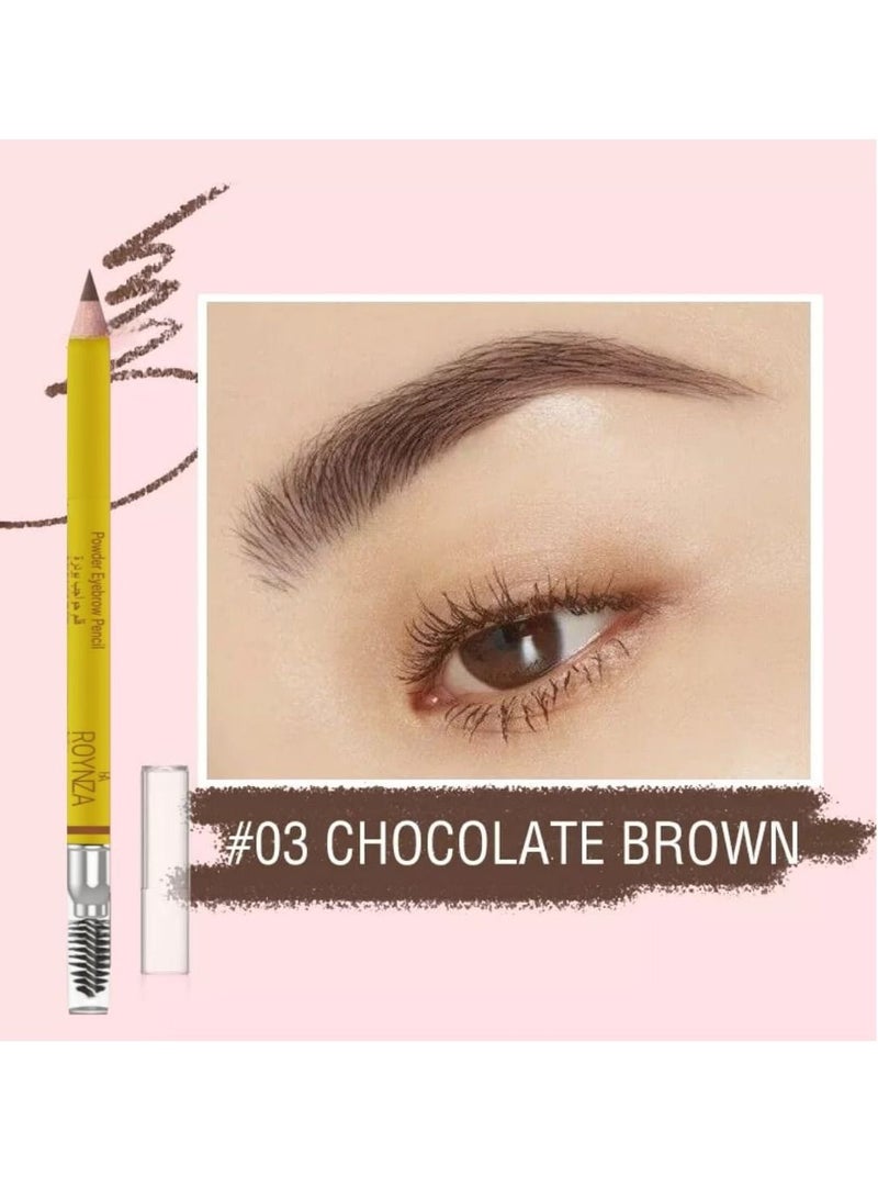 روينزا قلم حواجب شوكلت بودر مضاد للماء - Image 2