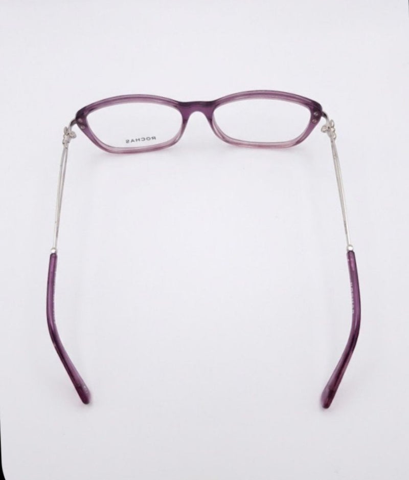 روشاس نظارة طبية نسائية من Rochas موديل R09170/P C03 إطار كامل شكل مستطيل معدن - Image 4
