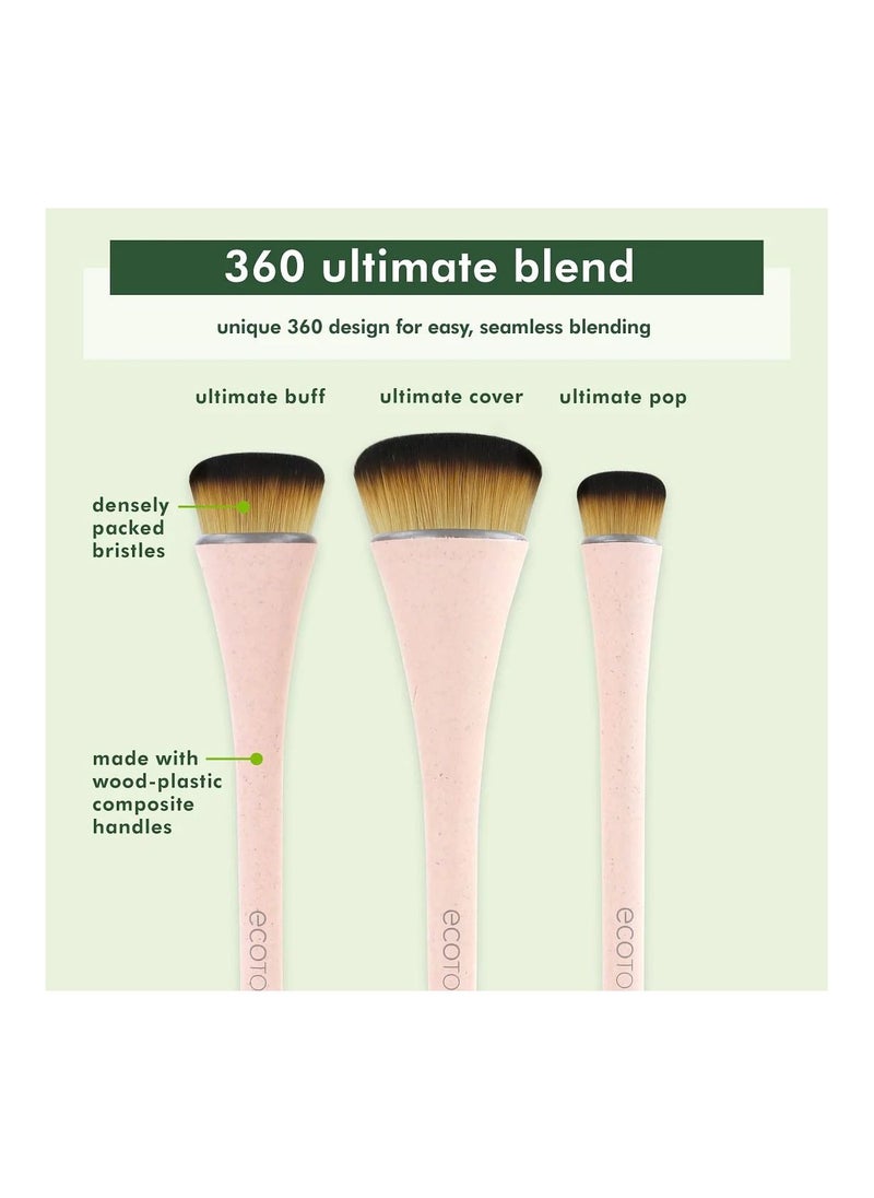 مجموعة فرش المكياج 360 Ultimate Blend مكونة من 3 قطع - pzsku/ZE4CC0EFBEB6A40CB0BEAZ/45/_/1663496548/bacec183-3c3e-43e1-9bc9-75f620536836