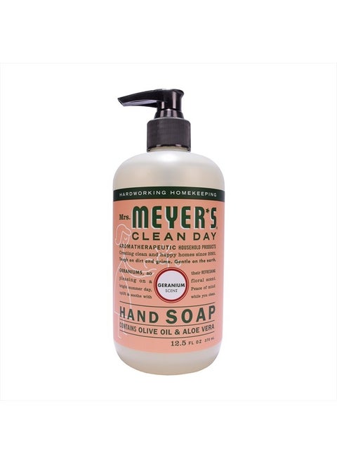 Hand Soap, Made with Essential Oils, Biodegradable Formula, Geranium, 12.5 fl. oz - Pack of 6