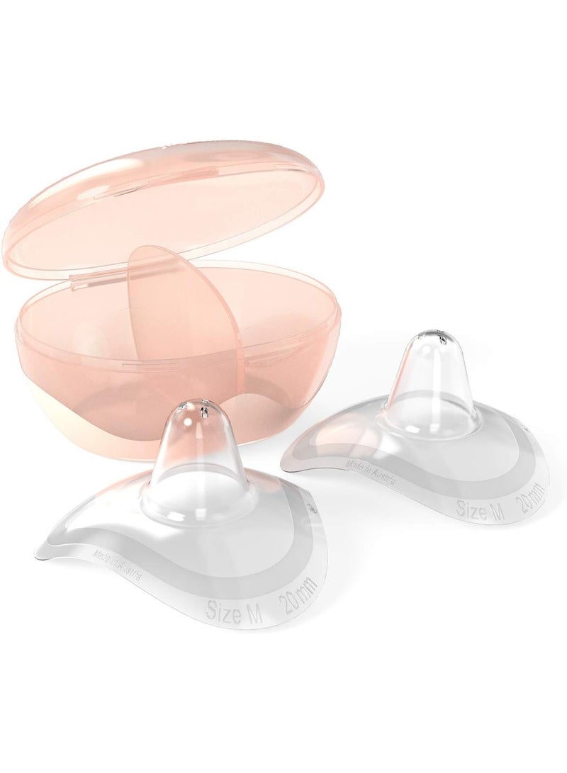 nip First Moments Nipple Shields with Box, Size L (24mm) - 2 Count | Extra Soft & Thin, 94% Midwife Recommendation | Made in Germany - Image 1