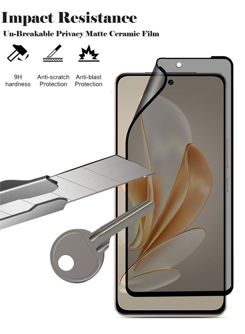Techie Full Cover Explosion-Proof Matte Ceramic Privacy Film Screen Protector for Vivo V29e - Image 5
