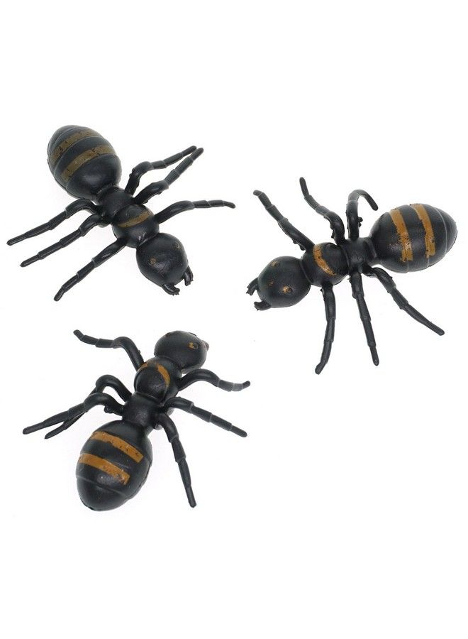 Cooplay 20Pcs Fake Big Ant Giantants Queen Black Plastic Mock Reptile Insects Joke Toys Prank Scary Trick Tricky Brains For Halloween Party - Image 3