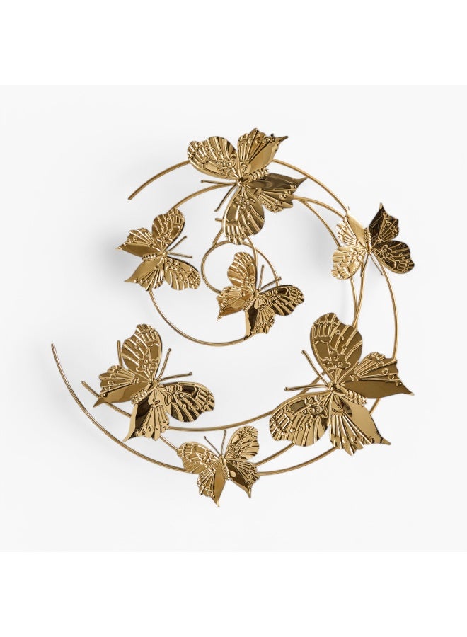 Home Box Percy Capri Metal Butterfly Wall Art - 49.5x52.1x3.2 cm - Image 5