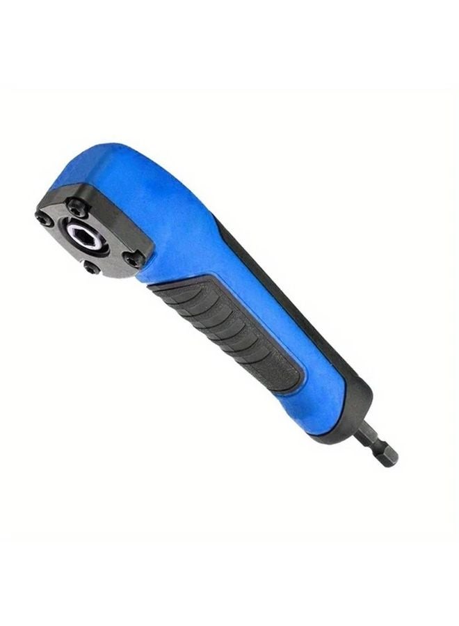Blue 1 4 Inch Hex Wrench Drill Bit Socket Holder 90 Degree Right Angle Extension Driver Adapter Magnetic Screwdriver Manual Tool - Image 5