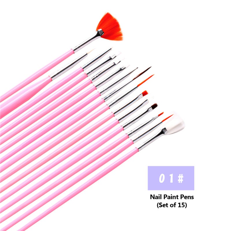Nail Tool Kit Nail Pens Nail Painting Brushes Nail Dotting Tool Nail Decorations Nail File Color Rhinestones Manicure Tools for Nails Beauty - Image 5