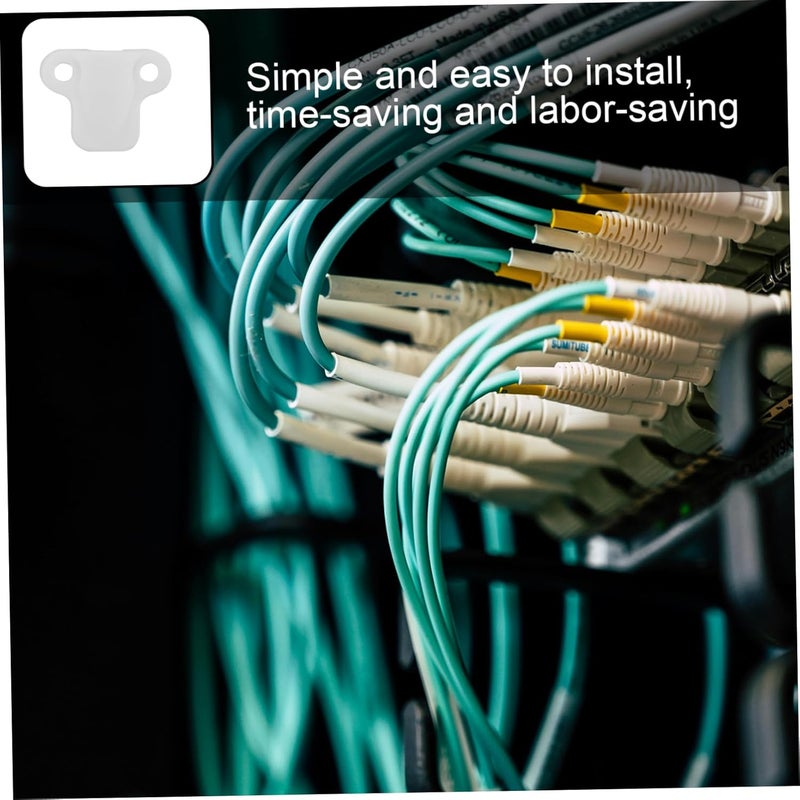 Tehaux 50 حزمة مشابك الكابلات لإدارة الأسلاك سهلة التركيب تركيب الأسلاك للمكتب المنزلي في الهواء الطلق - Image 5