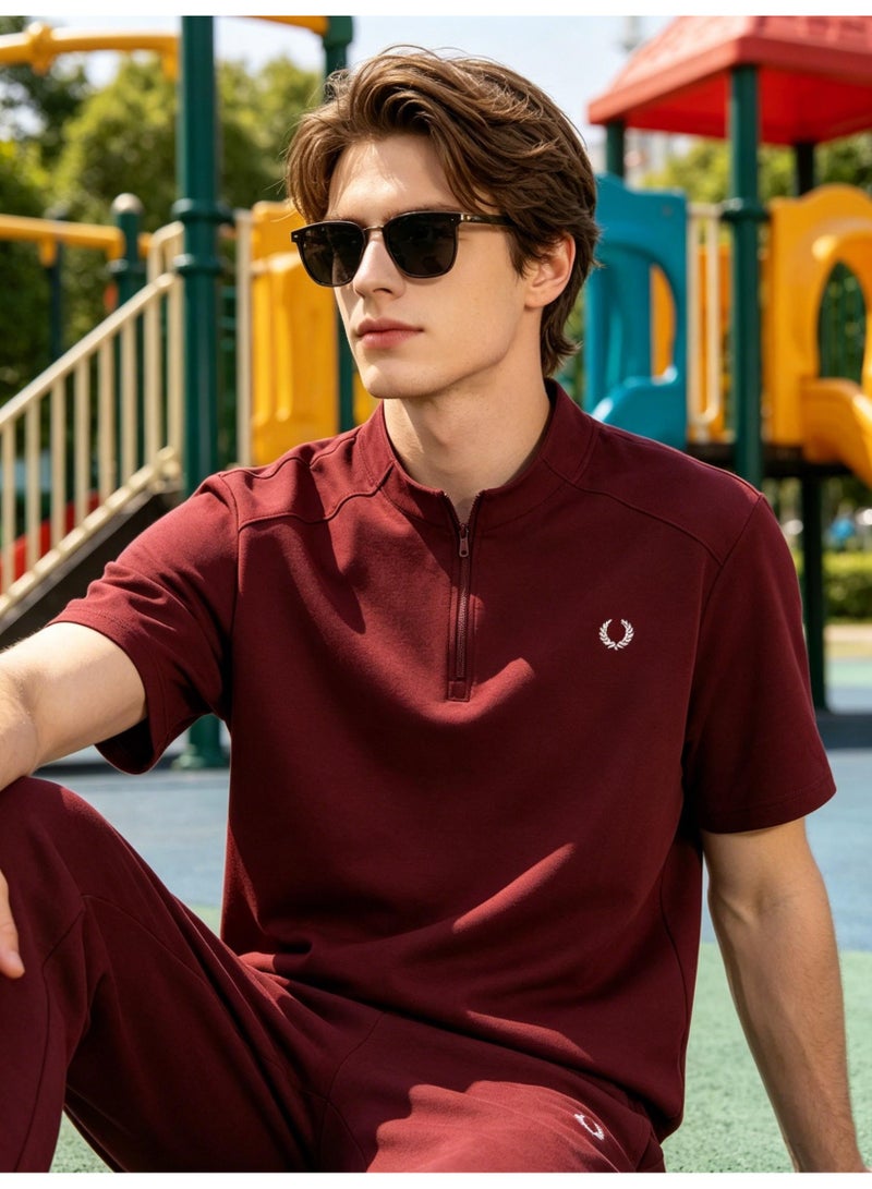 فريد بيري Fred Perry men's and women's laurel logo T-shirt | T-shirt/classic casual pullover/cotton 300g - Image 1
