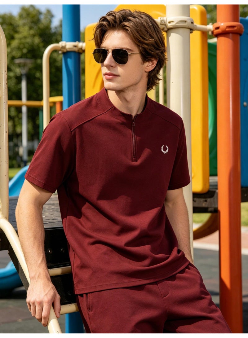 فريد بيري Fred Perry men's and women's laurel logo T-shirt | T-shirt/classic casual pullover/cotton 300g - Image 4