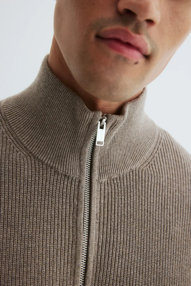 H&M Regular Fit Zip-top jumper
