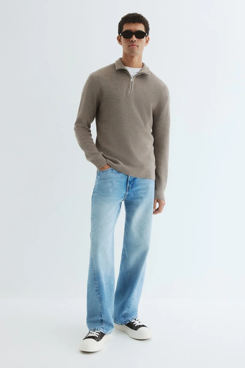 H&M Regular Fit Zip-top jumper