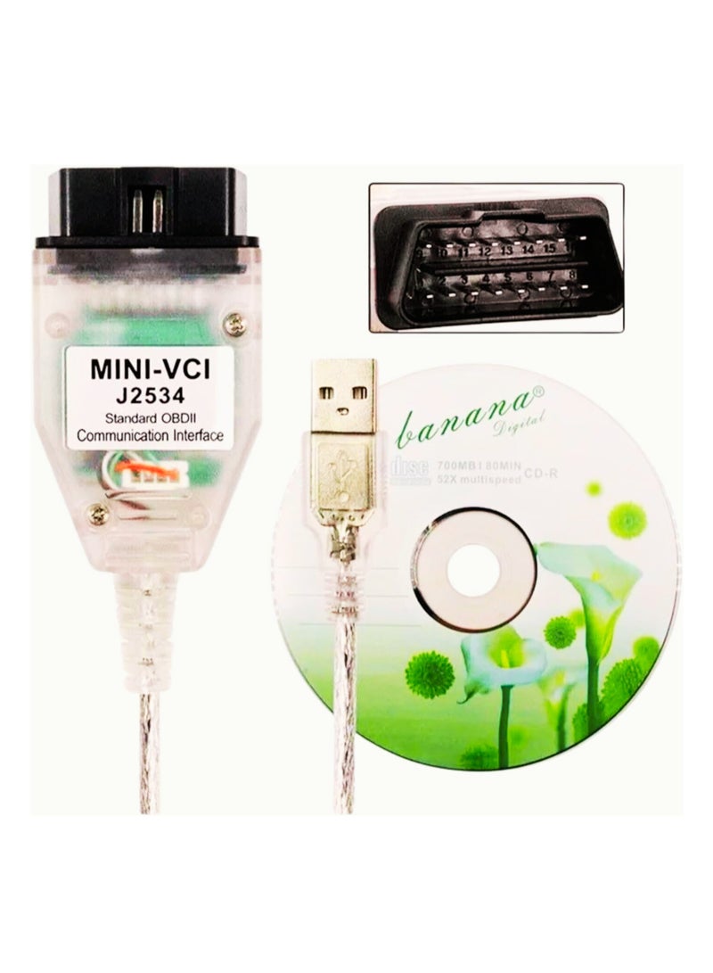 X-PRO5 Mini Vci J2534 Obd2 Usb Scan Tool Tis Techstream V18 with Key 1 Pc All Regon Including Toyolex-3 Ecm Tuning Software For Windows 10 Pro Install Activation Online - Image 3