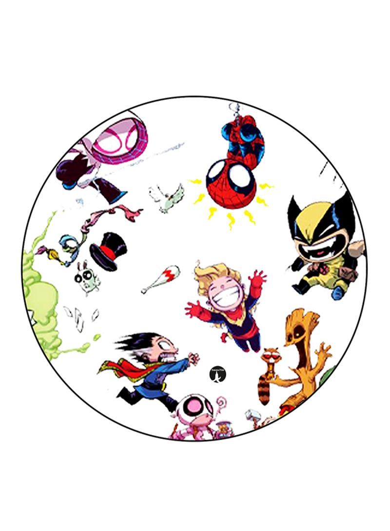 RKN Superheroes Printed Mouse Pad  Multicolour