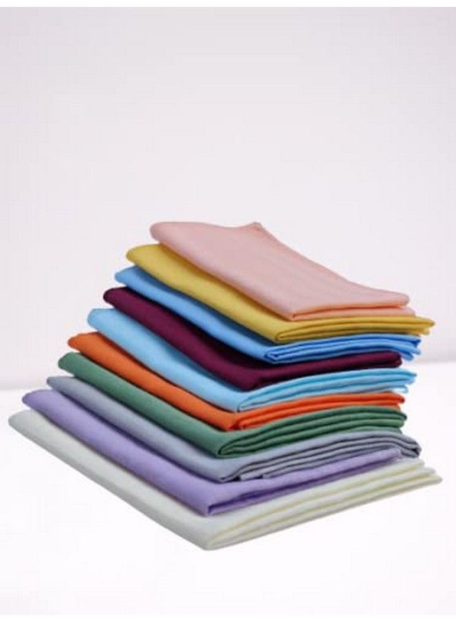 Trance Home Linen Cotton Striped Multipurpose Use Cloth Pieces For Babies ; Baby Kids Napkin ; Reusuable Cleaning Hygiene Daily Use Wash Cloth Pieces (Small 30 X 30 Cm Pack Of 10 Pcs)  - Image 1