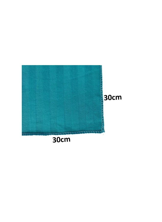 Trance Home Linen Cotton Striped Multipurpose Use Cloth Pieces For Babies ; Baby Kids Napkin ; Reusuable Cleaning Hygiene Daily Use Wash Cloth Pieces (Small 30 X 30 Cm Pack Of 10 Pcs)  - Image 4
