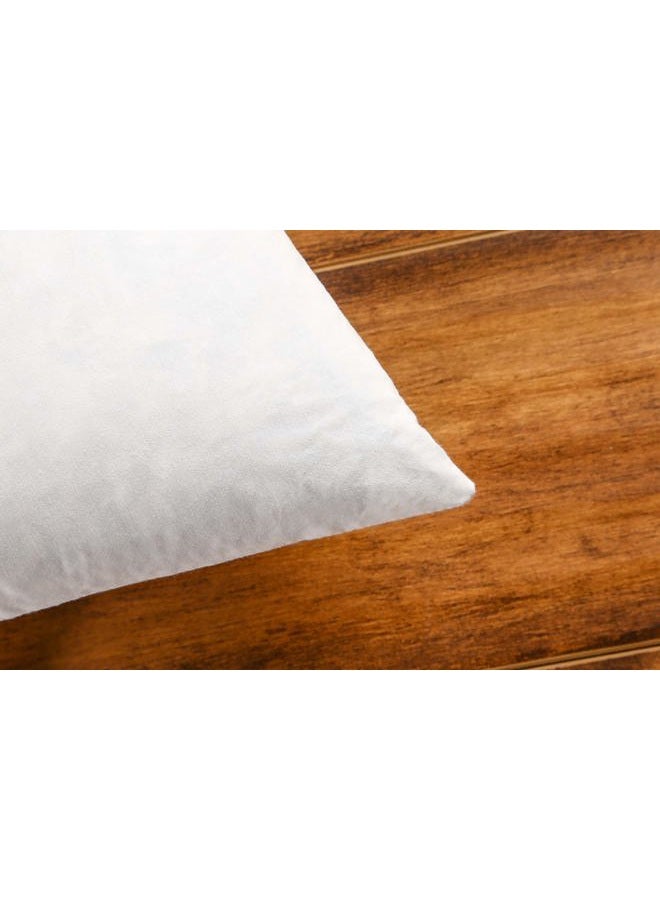 JA COMFORTS 18×18 Decorative Down Feather Throw Pillow Inserts(Set of 2)-5% Down Filling, Filling Weight 27 OZ,233TC Cotton Cover, Square, Machine Wash, White - Image 4
