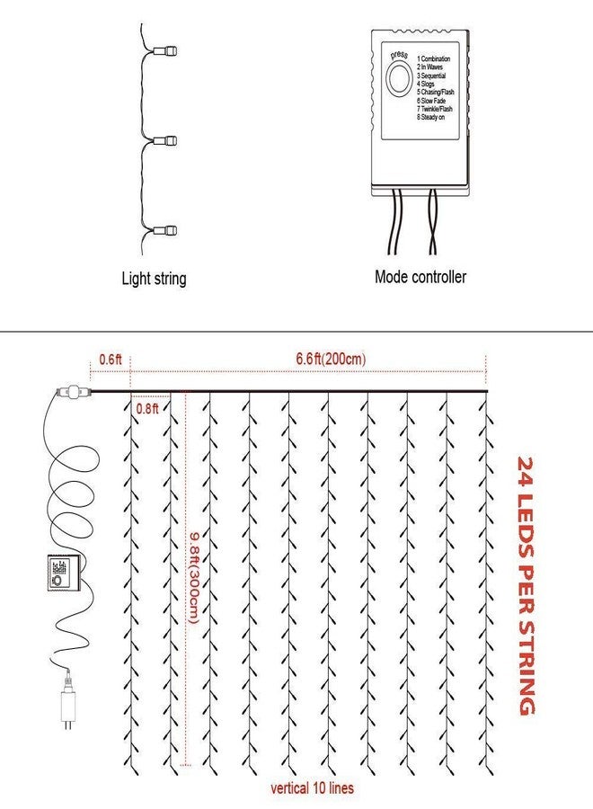A2Z Multipurpose Plastic LED Chain for Diwali Decoration(Multicolour, 10x1.6ft) - Image 4