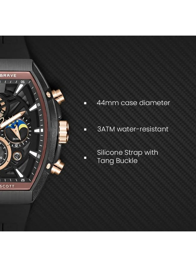 Kenneth Scott  Kenneth Scott Men's Chronograph  Black  Dial Watch - K26110-BSBB for Men | Best Price UAE