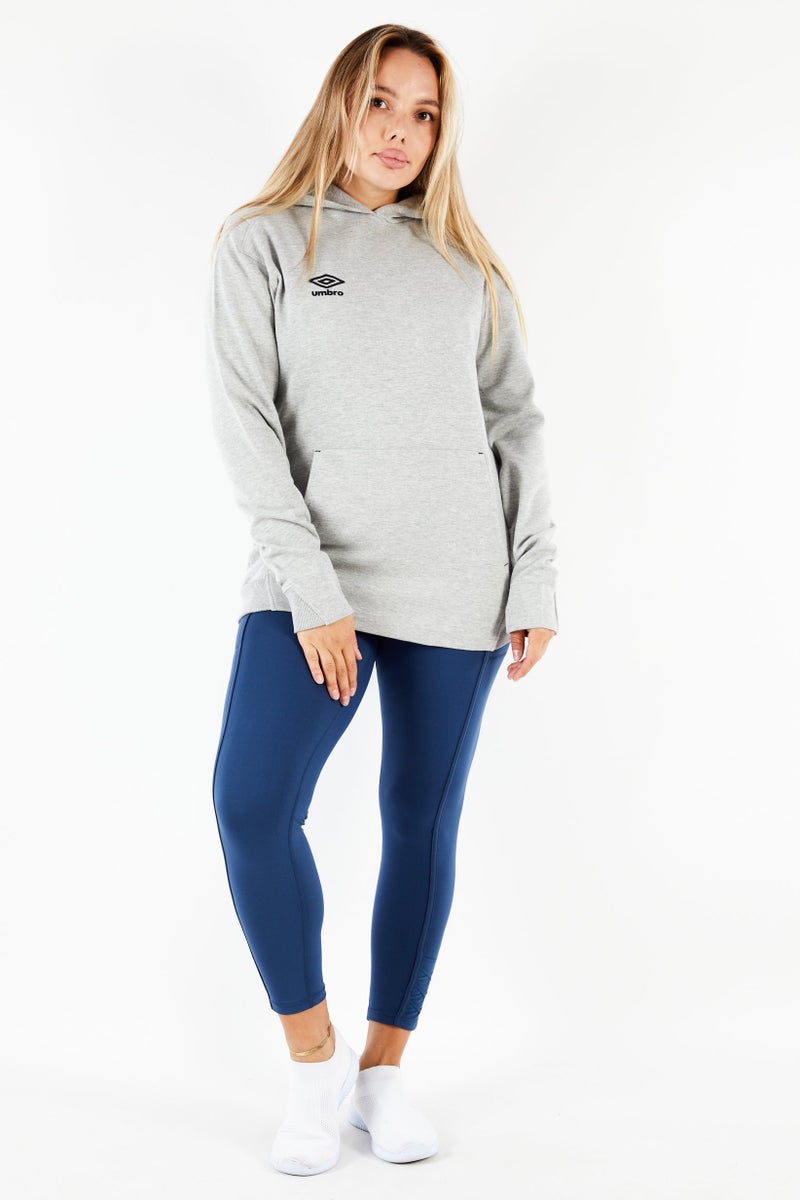 umbro هودي رياضي نسائي بأكمام طويلة، رمادي - Image 2