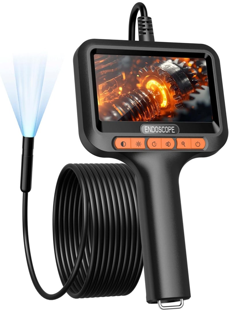 BlueFire 10m Industrial Endoscope Camera with 4.3" IPS Screen - 1920p HD Waterproof Borescope (IP67), 8mm Snake Camera with 8 LED Lights & 2600mAh Battery for Pipe, Automotive & Home Inspection - Image 1