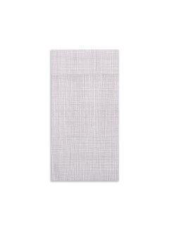 Restaurantware Restaurantware-Luxenap 15.8 Inch Dinner Napkins, 800 Linen Feel Disposable Napkins - With Gray Threads, Air Laid, White Paper Pocket Napkin Sleeves, Pre-folded, Built-In Pocket For Silverware  - Image 1