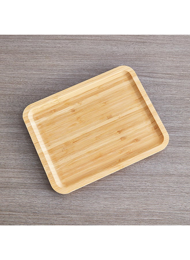 Home Box Bamboo Rectangular Tray 28 cm - Image 3