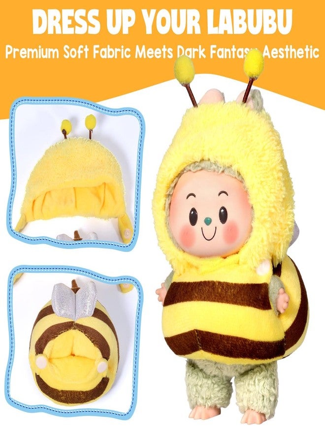 AICase for 17cm Doll Bee Clothes/Outfit,Bee Clothing Set for 17cm Doll,2 Piece Set Hat Clothing,Boys and Girls Stylish Adorable Clothes Accessories-01 - Image 3