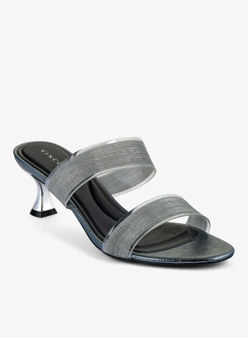 فينتشي صنادل نسائية متعددة الأحزمة كعب متوسط