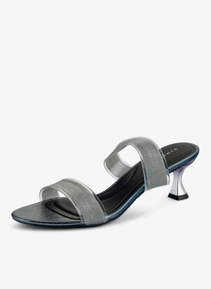 فينتشي صنادل نسائية متعددة الأحزمة كعب متوسط