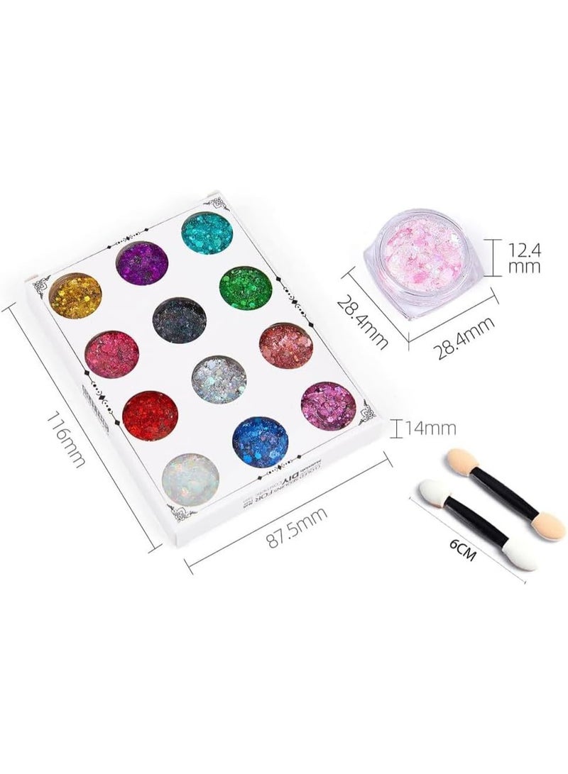 Colors of Glitter for Festivals, Glitter Powder for Nails, Face Glitter for Women, Body Glitter for Face, Eyes, Hair, Nails, and Crafts - Image 5