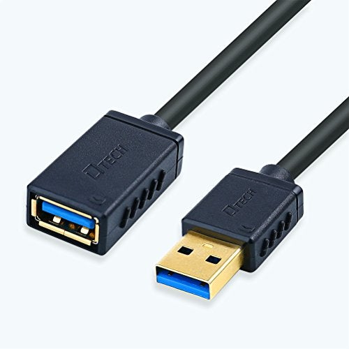 DTech 6ft USB 3.0 Extension Cable Type A Male to Female Port Cord with Gold Plated Connector (Black, 6 Feet) - Image 3