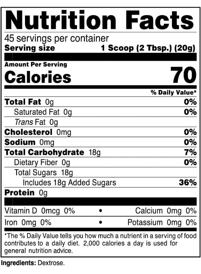 Primaforce Pure Dextrose Powder (2 Pounds, Unflavored) - Your Ultimate Workout Fuel - Image 2