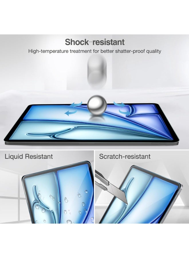 Fekra 2-Pack Screen Protector for iPad Pro 13-inch M4 (2024).9H Hardness,Anti-Scratch,Ultra Clear,Bubble-Free,Tempered Glass Film for iPad Pro 13-Inch M4 2024 - Image 5