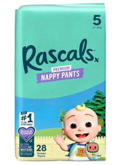 Rascal + Friends Rascals Premium Cocomelon Edition Training Diaper Pants Size 5 - 28 Pieces  - Image 1
