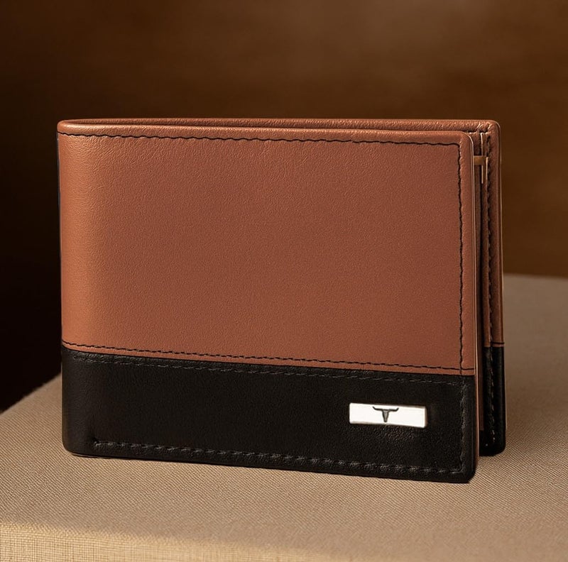 URBANFOREST محفظة جلدية للرجال من سياتل باللون الكognac/الأسود - Image 5